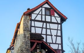 Das Rigelhaus mit der alten Stadtmauer von Arbon Das Rigelhaus mit der alten Stadtmauer von Arbon