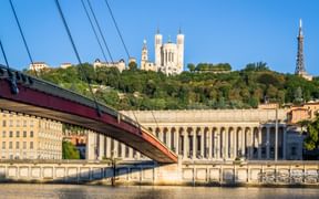 The Notre Dame de Fourviere in Lyon The Notre Dame de Fourviere in Lyon