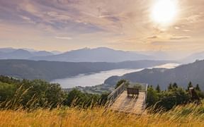 View of Lake Millstatt from the starry balcony