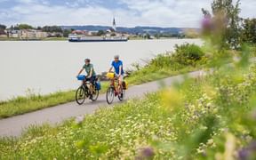 Donauradweg Radfahrer