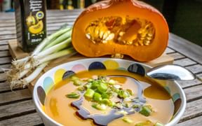 Kürbissuppe mit Kernöl