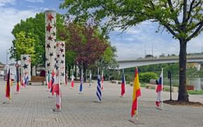 The National Column monument in Schengen