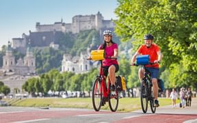 Cyclers at Salzach