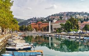 The harbour and old town of Rijeka