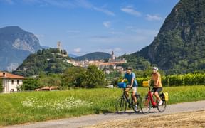 Radfahrer bei Gemona