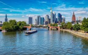 Die Skyline von Frankfurt