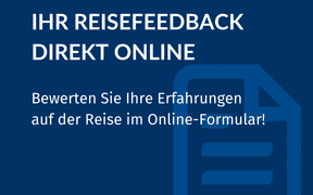 Reisefeedback auf unserer Webseite