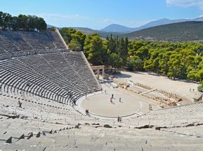 The historic stone theatre of Epidauros