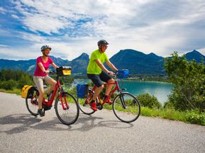 Radfahrer auf der Zehn Seen-Rundfahrt