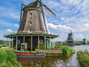 The windmills of the village of Zaanse Schans