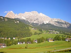 Blick auf Cortina d'Ampezzo