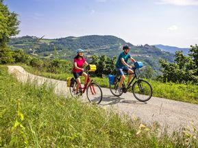 Radfahrer im Piemont