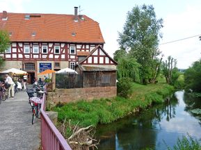Brücker Mühle am Lahn-Radweg