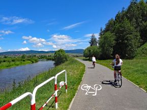 Fluss am Dunajec Radweg