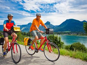 Radfahrer am Wolfgangsee