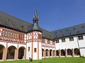 Monastery Eberbach on the Rhine Cycle Path
