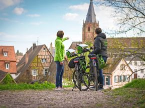 Cyclists in Wissembourg