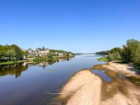 Loire riverbank in Candes-Saint-Martin