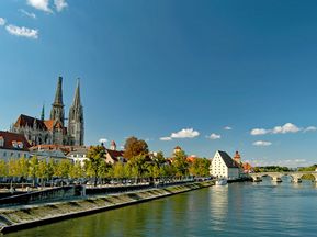 Die Donau in Regensburg