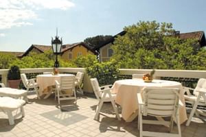 Terasse im Hotel Villa Erica