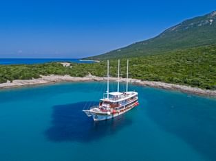 MS Sveti Vid in a bay