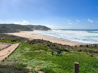 Beach panorama at Praia do Amado