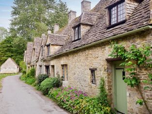 Typical stone houses in the Cotswolds