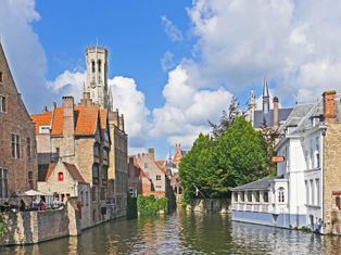 One of the canals in Bruges