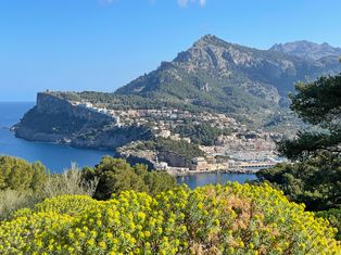 Stunning view over the coast of Mallorca