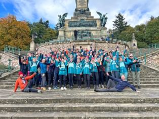 Gruppenbild am Niederwald Denkmal