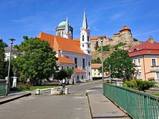 View of the castle of Esztergom