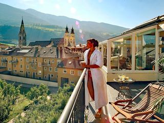 Balcony from Hotel Krone in Brixen