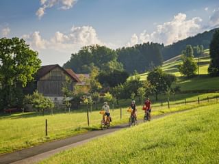 Cyclists in Michaelbeuern