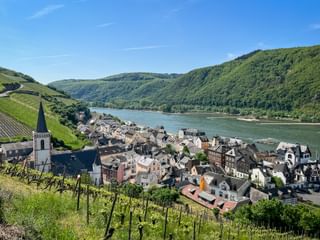 View over the Rhine at Kaub
