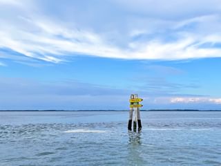 Grado lagoon signpost