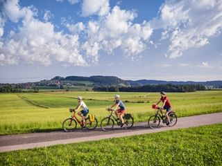 Cyclists in Michaelbeuern