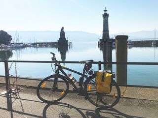 Handschuh Family with bike at Lake Constance