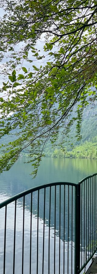 East bank cycle path along Lake Hallstatt