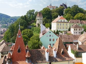 Blick auf die Altstadt von Sighisoara