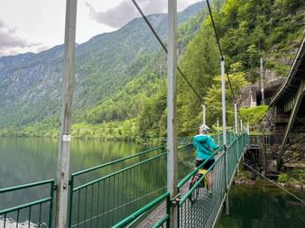 Bridge over Lake Hallstatt