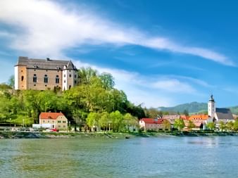 Blick auf Grein