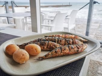 Fresh sardines for lunch in Cascais