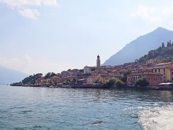 View of Garda from the shore of Lake Garda