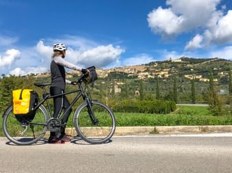 Radfahrer Toskana