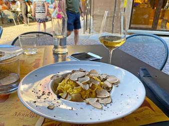 Truffle pasta in Alba
