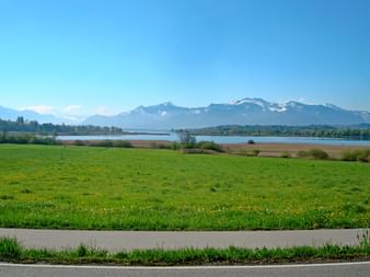 View over the northern side of Lake Chiemsee