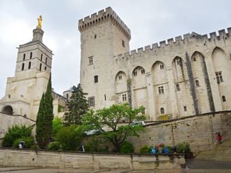The papal palace in Avignon