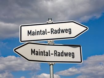 Bike path signs