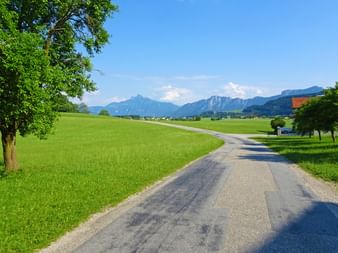 Cycle path towards Mondsee