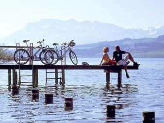 Cycling break at Lake Constance